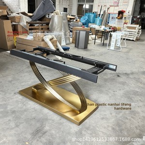 Heavy Duty Polished Stainless Steel <strong>Extendable</strong> Dining <strong>Table</strong> Base X Cross <strong>Table</strong> <strong>Legs</strong> for Home and Hotel Dining Room - Product Image 4