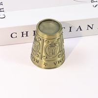 Tasse de souvenir d'artisanat en métal en alliage de zinc de style bronze personnalisable direct d'usine pour la tasse de bière