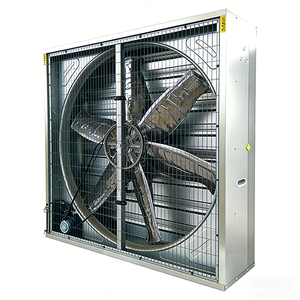 Ventilateur d'extraction industriel robuste pour serre extérieure, en acier inoxydable, à fixation sur fenêtre, pour volailles, avec moteur à fil de cuivre 100% - Product Image 2