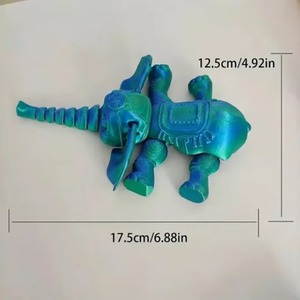 High Quality 3D Printed <b>Elephant</b> Ornaments DIY Decorative Toys for Kids Plastic Rods Animal Theme <b>Gifts</b> - Product Image 3