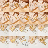 Boucles d'oreilles pendantes personnalisées en acier inoxydable plaqué or, motif papillon et fleur, pour Halloween, inaltérables