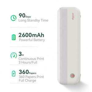เครื่องพิมพ์กระดาษ A4แบบพกพา P40ไร้สายเครื่องพิมพ์สำหรับเดินทางสำนักงานโรงเรียนบ้านสำหรับ iOS Android <span class=keywords><strong>App</strong></span> 203dpi - Product Image 2