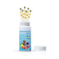 Produit populaire : Kit de test de dureté du pH et de chlore pour spa et jacuzzi, bandelettes de test d'eau de piscine 7 en 1