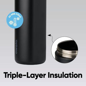 กระบอกน้ำเก็บความเย็นสุญญากาศสองชั้น พร้อมหลอดดูดและฝาแบบ Chug พกพาสะดวกสำหรับออกกำลังกายกลางแจ้ง Owala FreeSip - Product Image 4