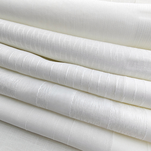 Cortinas Transparentes de Velo Blanco de Poliéster 100% de Alta Calidad Bomar, Transpirables, Hermosas Textiles para el Hogar, Estampado Teñido, Estilo Natural - Product Image 6