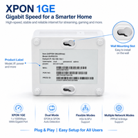 Modem Fiber Optik Gigabit XPON 1GE ONU ONT, Mendukung HGU SFU PPPoE Mode Bridge, Unit Jaringan Optik Mode Ganda