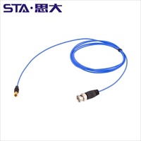 Cable RF BNC M5/L5 10-32UNF, Conector para Sensor de Aceleración Microdot, Conectores Coaxiales de Bajo Ruido, Alta Temperatura y Vibración