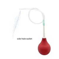 Boule bleue en gel de silicone pour anus anal, colon, lavement, douche rectale, nettoyage anal, plug anal, jouet sexuel pour couple