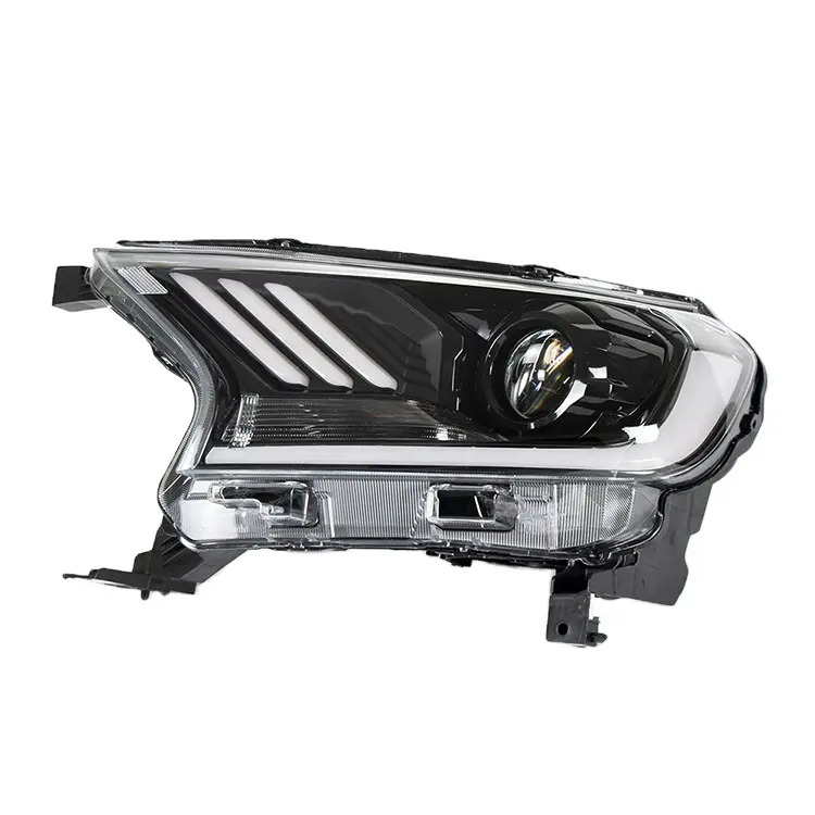 레인저 T7 T8 2015 + 에 대 한 자동차 액세서리 LED 헤드 라이트 전면 램프