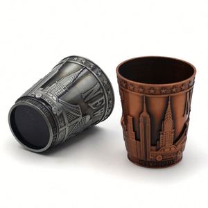 Factory Custom Made Tourist City Souvenirs Dubai Colorful Shot Glass With 3D <b>Wrap</b> Landmarks - Product Image 2