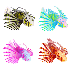Décorations de paysage pour <span class=keywords><strong>aquarium</strong></span>, fabricant d'aquariums exportant des poissons-léon réalistes lumineux et colorés en silicone - Product Image 1