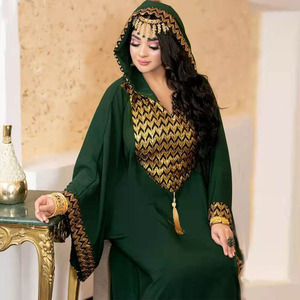 Nouvelle Robe Abaya 2026, <span class=keywords><strong>Djellaba</strong></span> Unie pour Ramadan et Aïd, Robe Musulmane Grande Taille Broderie Manches Longues Vêtement Islamique Été - Product Image 4