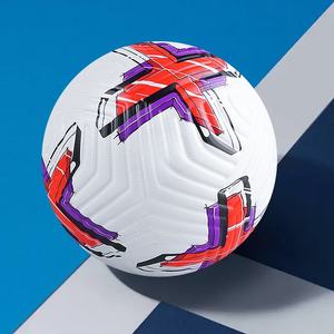 Ballons de football de haute qualité BinYao BY-98 à connexion croisée, taille 5, matériau PU, cousus à la machine, intérieur/extérieur, poids 400-450g - Product Image 2