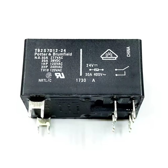 Electronic Component Communication Relay 12v/24vdc 30a 6pin T92s7d12-24 Module New Original Industrial Automation Programmable