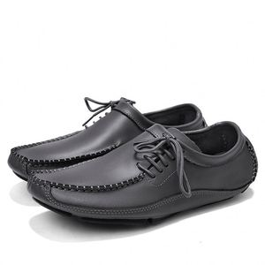 Zapatos de Hombre de Piel Sintética con Tacón Bajo, Zapatos Casuales de Primavera y Verano para Hombre - Product Image 2