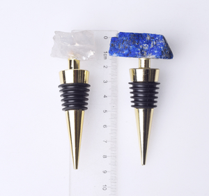 Tapón de Vino de Cristal Curativo de Ágata Druzy 100% Natural al por Mayor a Bajo <span class=keywords><strong>Precio</strong></span>, Tapón de Vino al Vacío de Amatista Rosa para Regalo - Product Image 5