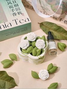 Aromatherapy Gardenia Tea Gift Box Fire-Free Diffuser Stone Essential Oil Fragrance-Lasting High-end Bedroom Souvenir Gift - Product Image 4