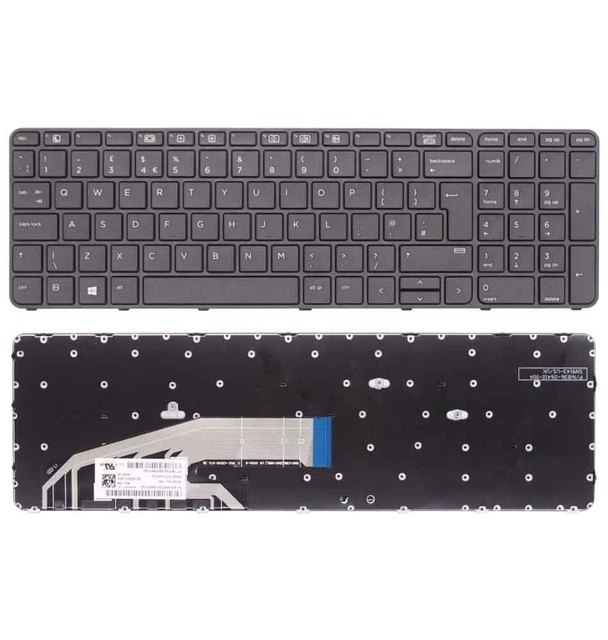 For HP ProBook 450 G3 455 G3 470 G3 Laptop Keyboard Replacement New UK Layout Computer Keypads