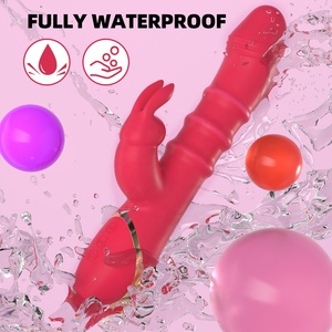 Konijn Clitoris Stimulator Stuwende Rotatie <span class=keywords><strong>G-Spot</strong></span> A-Spot Vibrerende Seksspeeltjes Metalen Kralen <span class=keywords><strong>Vibrator</strong></span> - Product Image 5