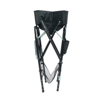 Chaise de réalisateur à siège haut populaire Hitree chaise de directeur de maquillage pliante personnalisée avec table d'appoint et sac de magazines