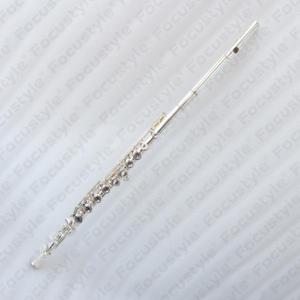 Flûte traversière chinoise de haute qualité, conception à trous ouverts, instrument en métal plaqué argent au <span class=keywords><strong>prix</strong></span> d'usine - Product Image 1