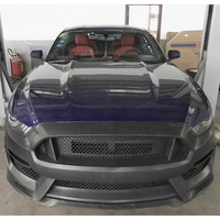 Kit de modification et amélioration de carrosserie : Ensemble de pare-chocs avant, lèvre de pare-chocs avant et calandre, compatible avec Ford Mustang (2015-2017)