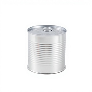 Plain Golden Lacquer Empty 400g 425g Tin Cans Metal <strong>Container</strong> with EOE for Fish Meat Sauce Food Packaging - Product Image 4