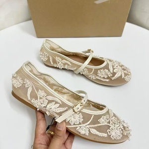 Scarpe Mary Jane piatte da donna ZA 2026 nuovo stile con ricamo tradizionale cinese e <span class=keywords><strong>sandali</strong></span> <span class=keywords><strong>bianchi</strong></span> - Product Image 2