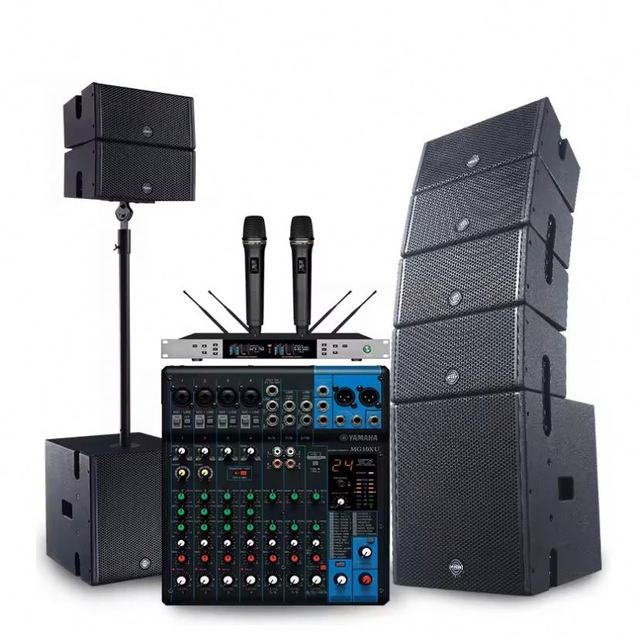Mini Dual 5inch Passive Line Array Meeting Room Speakers with 12inch Subwoofer COX-5.4
