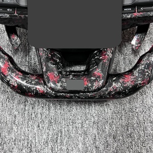 Vente chaude Rouge Feuille Forgé Carbone <span class=keywords><strong>Volant</strong></span> Convient pour Toyota Land Cruiser LC200 LC300 LC79 LC70 LC76 FJ70 FJ79 FJ200 - Product Image 5