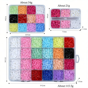Fleurs acryliques à cinq pétales pour nail art, bijoux, fleurs de couleurs variées, <span class=keywords><strong>strass</strong></span> thermocollants, emballage en boîte blanche SP0605 Logo - Product Image 5