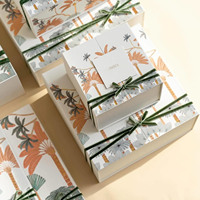 Boîte à bonbons à base de noix de dattier à double ouverture, boîte à nourriture carrée en papier, boîtes cadeaux en chocolat, ensemble de tasses pour le Ramadan, boîtes à pistaches, emballage