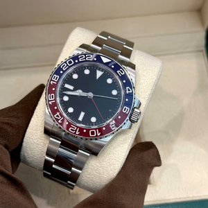 Montre de haute qualité en acier inoxydable lumineux de 41 mm avec mouvement mécanique ETA, verre saphir, Pepsi GMT, modèle VS Factory V3 3285 - Product Image 1