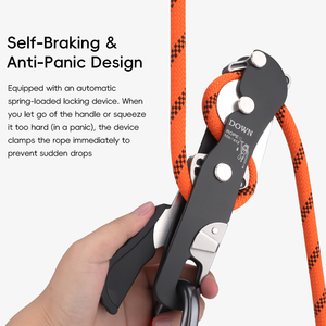 Dispositivo di Controllo Corda con Sistema Anti-Panico in Lega di Alluminio 7075 per Arrampicata e Soccorso - Product Image 6