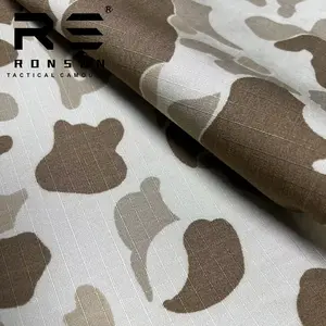 NC Duck Desert camuflaje tela de algodón de nylon NYCO CAMO impreso uniforme táctico tela de camuflaje