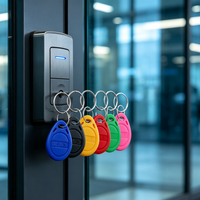 Direktvertrieb 125KHz Proximity TK4100 RFID-Schlüsselanhänger Proximity-ID-Karte Token Tastatur Türschloss Eingangskontrollsystem
