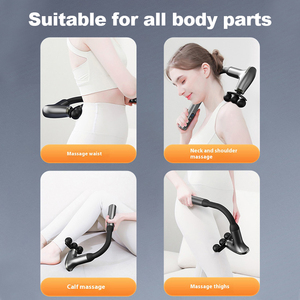 Pistolet de massage électrique mini 3 têtes à poignée allongée, 1200 mAh, Type-C, pour le dos, idéal comme cadeau - Offre Spéciale - Product Image 4