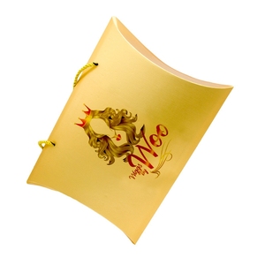 Papel de compromiso personalizado, regalo de vacaciones de oro, zapatos, caja de embalaje de ropa, peluca de pelo plegable, caja de almohada - Product Image 2