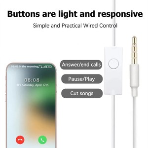 Casque intra-auriculaire <span class=keywords><strong>filaire</strong></span> EHS61 mains libres 3,5 mm avec réduction active du <span class=keywords><strong>bruit</strong></span> et micro - Product Image 3