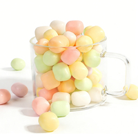 Suikergoed groothandel OEM/ODM op maat gemaakte private label knapperige marshmallow kleurrijke zachte zoete suikerspin