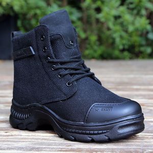 Botas de nieve para hombre, forradas con lana gruesa, impermeables, cálidas para invierno, para uso en exteriores, con cordones frontales y suela inyectada - Product Image 2