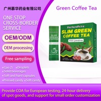 Té de Café Verde Herbal Slim con Ganoderma, 18 Sobres, Directo de Fábrica, OEM