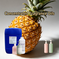 Huile parfumée concentrée de luxe de marque de créateur, parfum ananas, en vrac, pour gel douche et shampoing