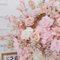 Boules de fleurs artificielles en soie écologiques modernes OEM pour centres de table de mariage et décorations