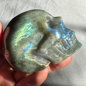 Teschi <span class=keywords><strong>di</strong></span> Labradorite Lucidati all'Ingrosso per Guarigione e Decorazione Casa, Regalo Unico per le Festività Feng Shui - Product Image 4