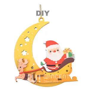 Wincent Wholesale High Quality Luxury Accessories Hanging Santa Tree Funny Diy Merry Christmas Decors Gift Idea Craft Chris