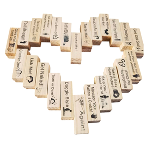 Jeu de blocs empilables coquin pour adultes, thème amour, défi de chute, pour soirée en couple, cadeau de Saint-Valentin, jeux érotiques - Product Image 6