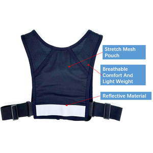 Sac de jogging professionnel personnalisé pour le transport dissimulé, <span class=keywords><strong>gilet</strong></span> de sécurité réfléchissant avec bandes réfléchissantes pour le travail nocturne, la course à pied et le cyclisme - Product Image 4