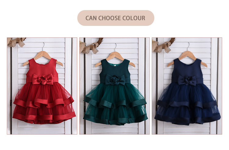 Teenage New Stylish Evening Green Girls Ball Gown Party Dress For 3-5 Year Old Girl Party Dresses
