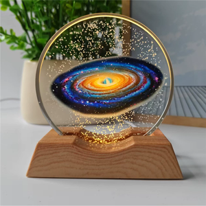 Modern Starry Sky <strong>Universe</strong> <strong>Galaxy</strong> 3D Inner Engraved Crystal Ball Glowing Night Light Creative Gifts Ornaments - Product Image 4